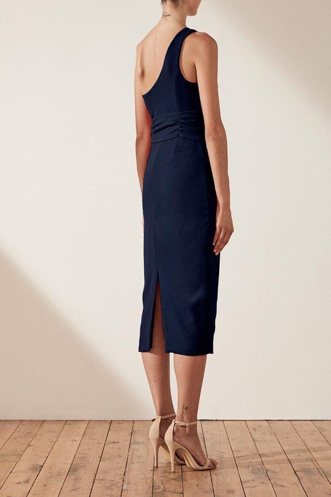 Shona Joy Bryant One Shoulder Navy Blue 8 for rent on The Volte - main image