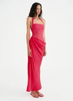Benni Gina Maxi Dress in Watermelon Size 8 for rent on The Volte - image 2