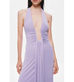 Misha Jennifer Cupro Maxi Dress Lilac Size 6/XS for rent on The Volte - image 3
