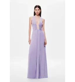 Misha Jennifer Cupro Maxi Dress Lilac Size 6/XS for rent on The Volte - image 1
