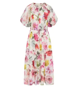 Aje Fleur Midi Dress Collage Floral Size 8 for rent on The Volte - image 5