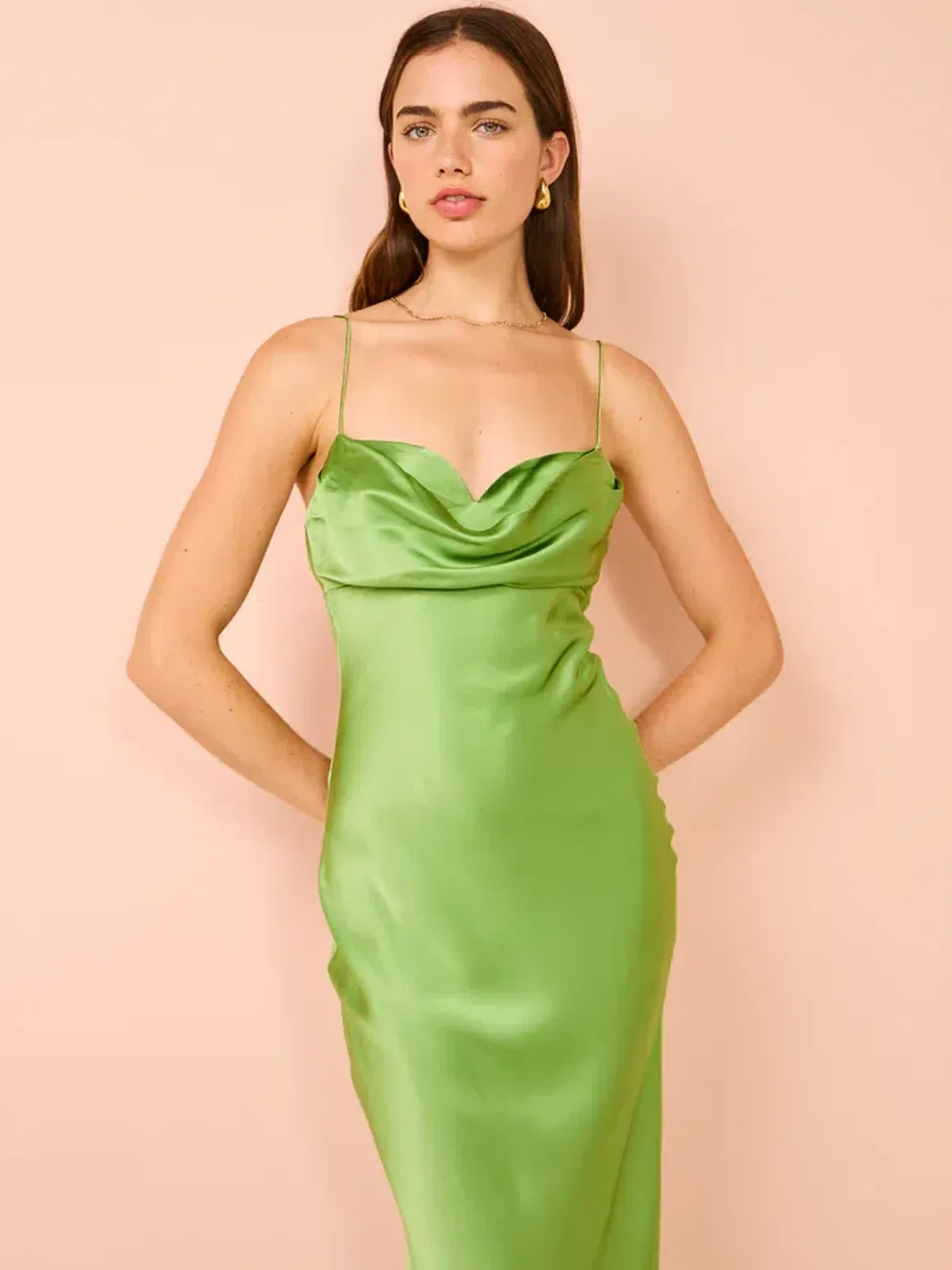 Rachel Gilbert Skye Gown Green Size 16 - Image 3