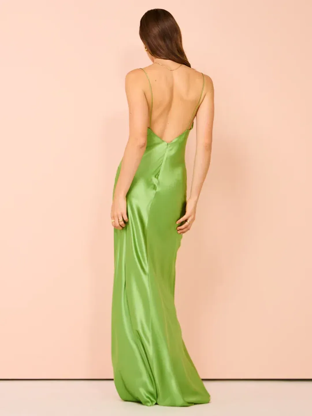 Rachel Gilbert Skye Gown Green Size 16 for rent on The Volte - main image