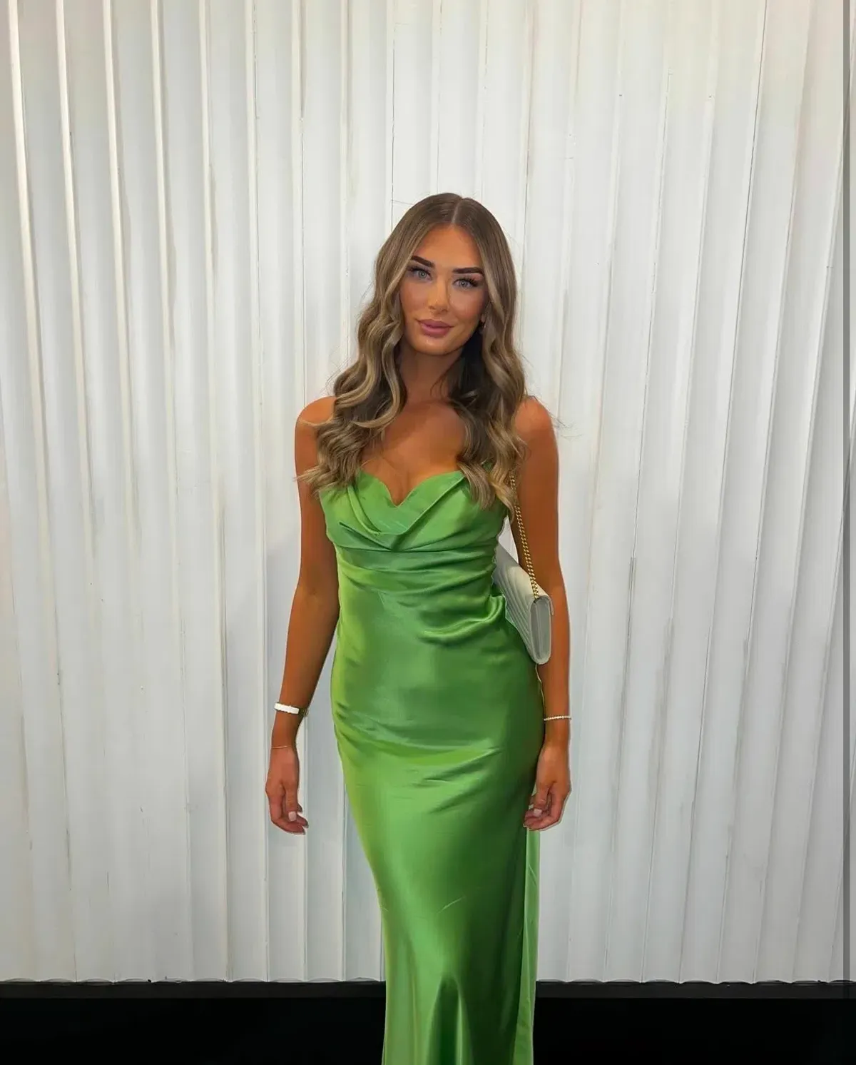 Rachel Gilbert Skye Gown Green Size 16 for rent on The Volte - main image