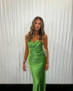 Rachel Gilbert Skye Gown Green Size 16 for rent on The Volte - image 1