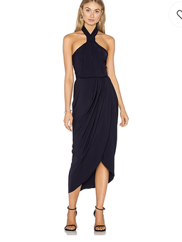 Shona Joy core knot navy dress Size 8 for rent on The Volte - image 2