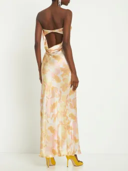 Bec + Bridge Indi Strapless Maxi Dress in Floral Haze Size AU 12 for rent on The Volte - image 4