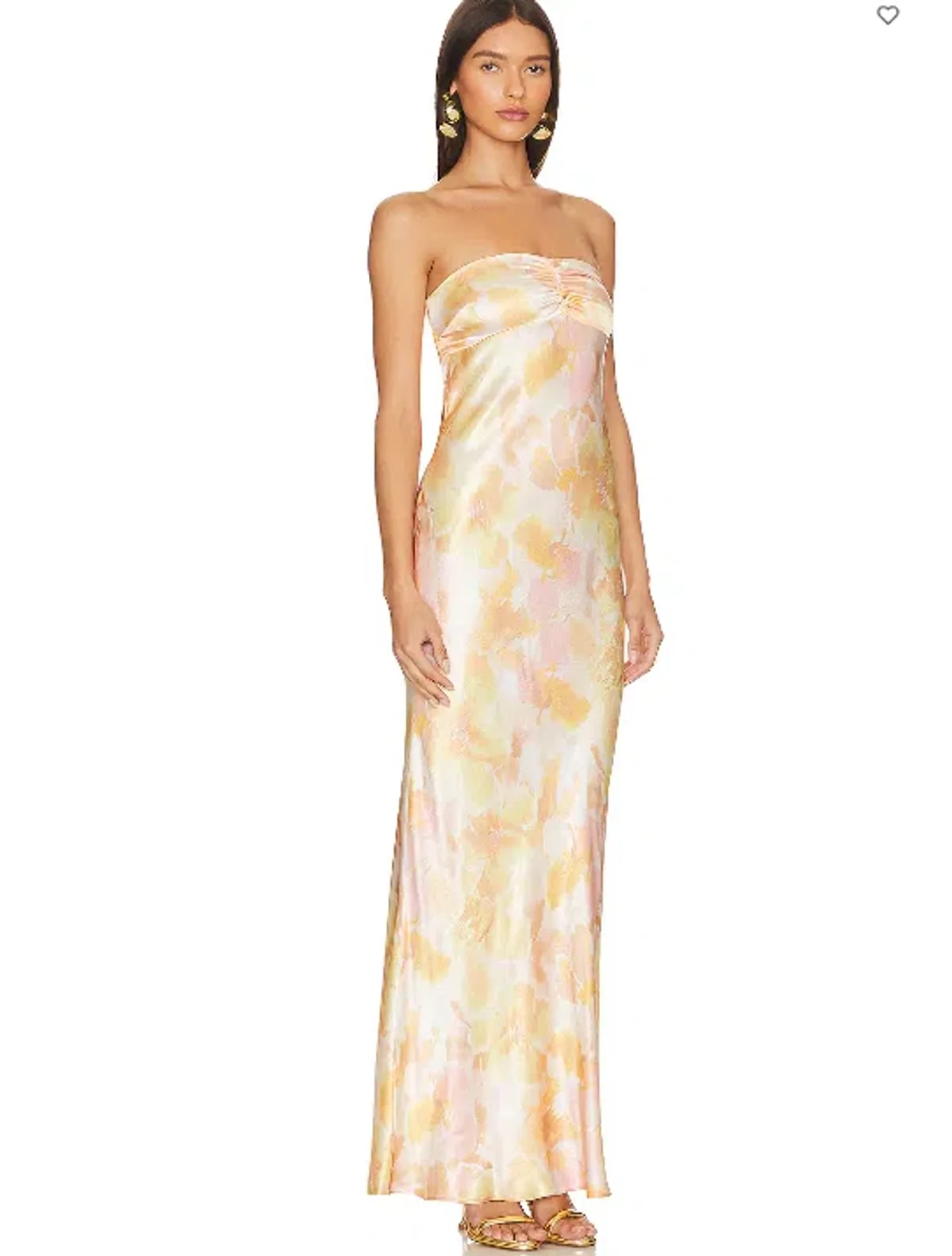 Bec + Bridge Indi Strapless Maxi Dress in Floral Haze Size AU 12 - Image 2