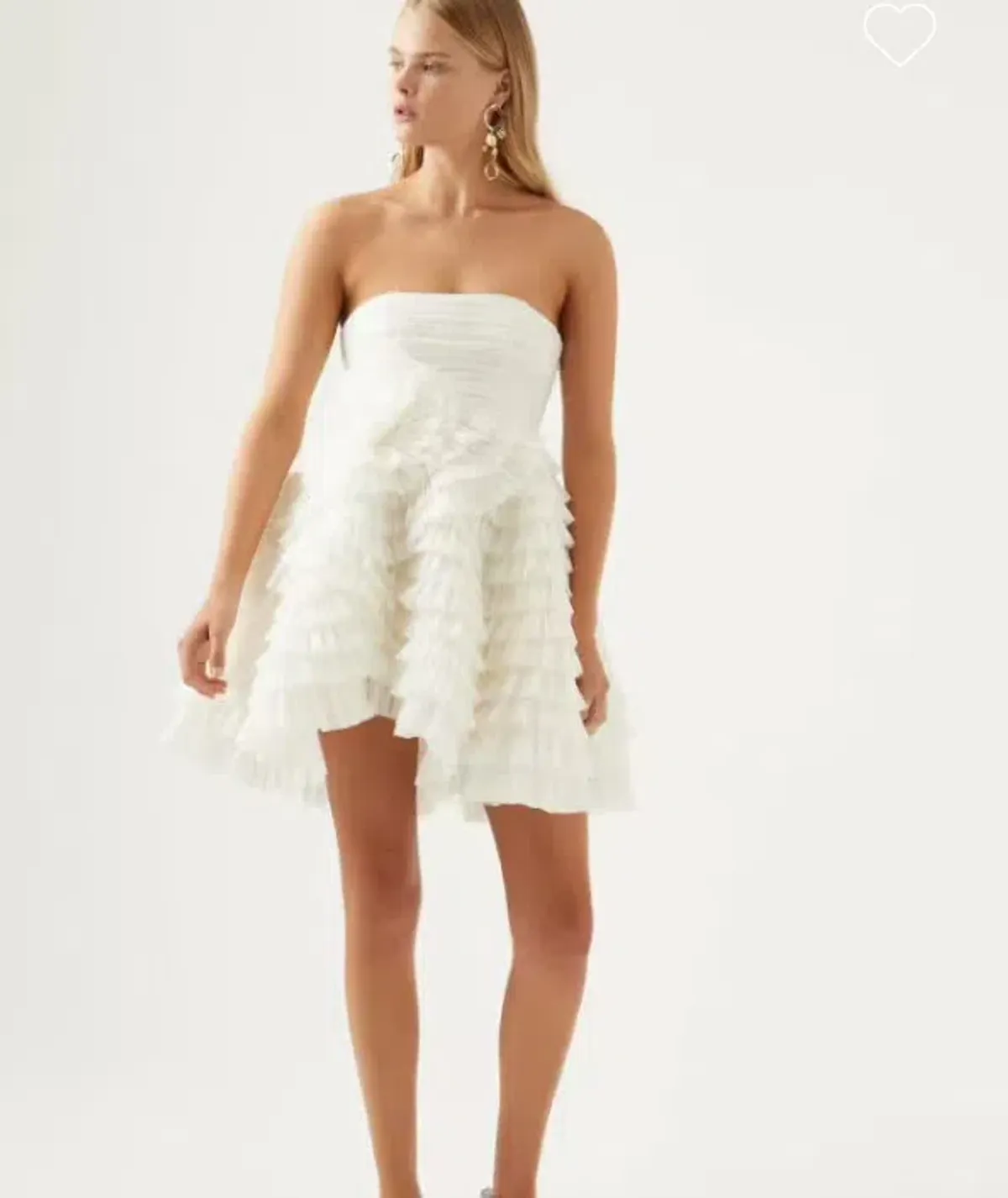 Aje Expressive Pleated Mini Dress White Size 14 - Image 2