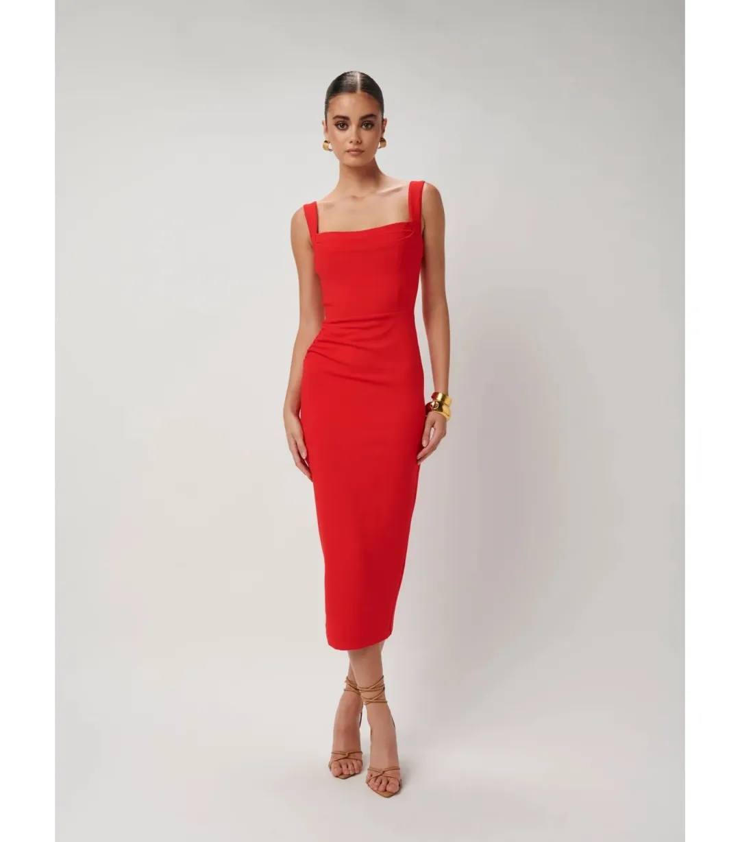 Effie Kats Marbella Dress Cherry Red Size L / AU 12 for rent on The Volte - main image