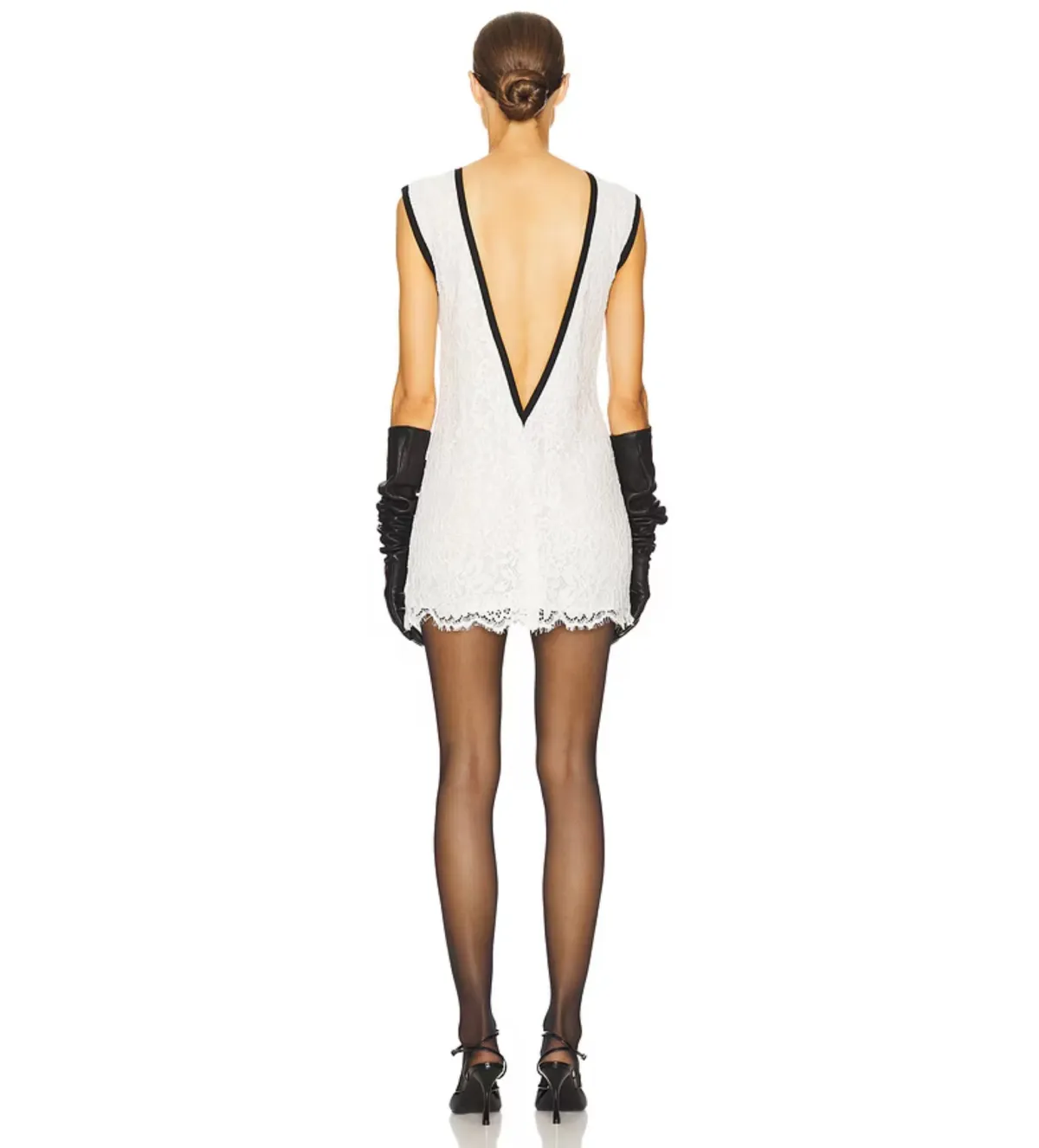 Helsa The Lace Mini Dress White Size S / AU 8 - Image 6