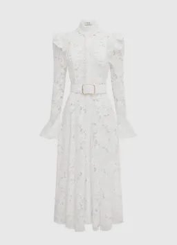 Leo Lin Aliyah Lace Butterfly Sleeve White Size AU 10 for rent on The Volte - image 8