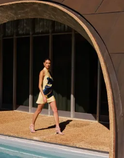 Rebecca Vallance Indigo Bloom Mini Dress Size 10 for rent on The Volte - image 3