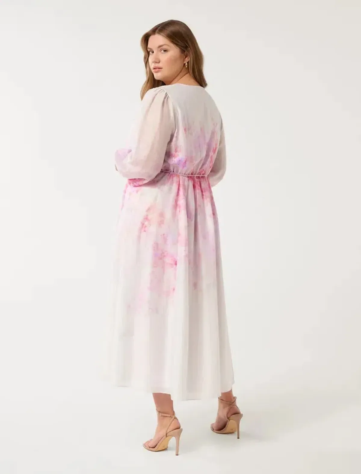 Forever New Kahlani Curve Long Sleeve Midi Dress size 16 - Image 3