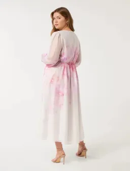 Forever New Kahlani Curve Long Sleeve Midi Dress size 16 for rent on The Volte - image 3