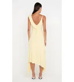 Bec and Bridge Marnie Asym Asymmetrical Dress in Yellow Size 10 for rent on The Volte - image 4