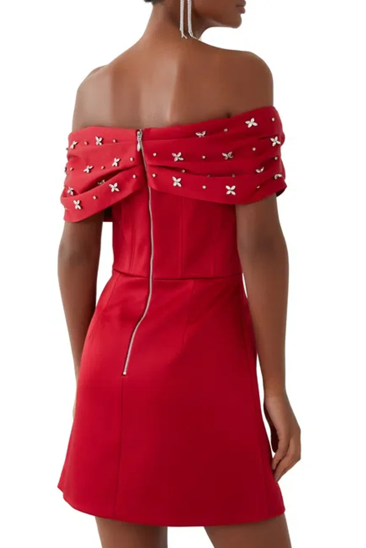 Rebecca Vallance Carmela Mini Red Size AU 8 - Image 2