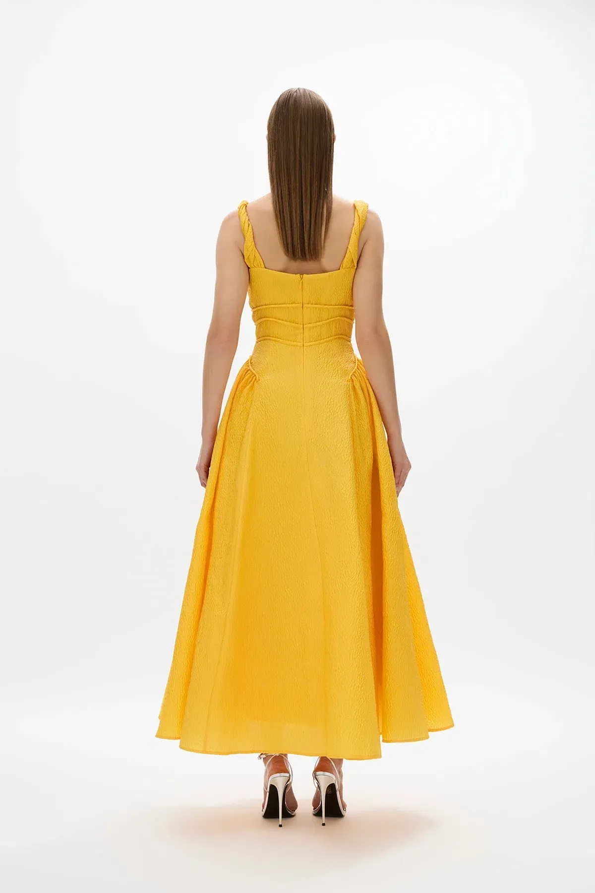 Rachel Gilbert Sophia Strap Yellow Size AU 8 - Image 3