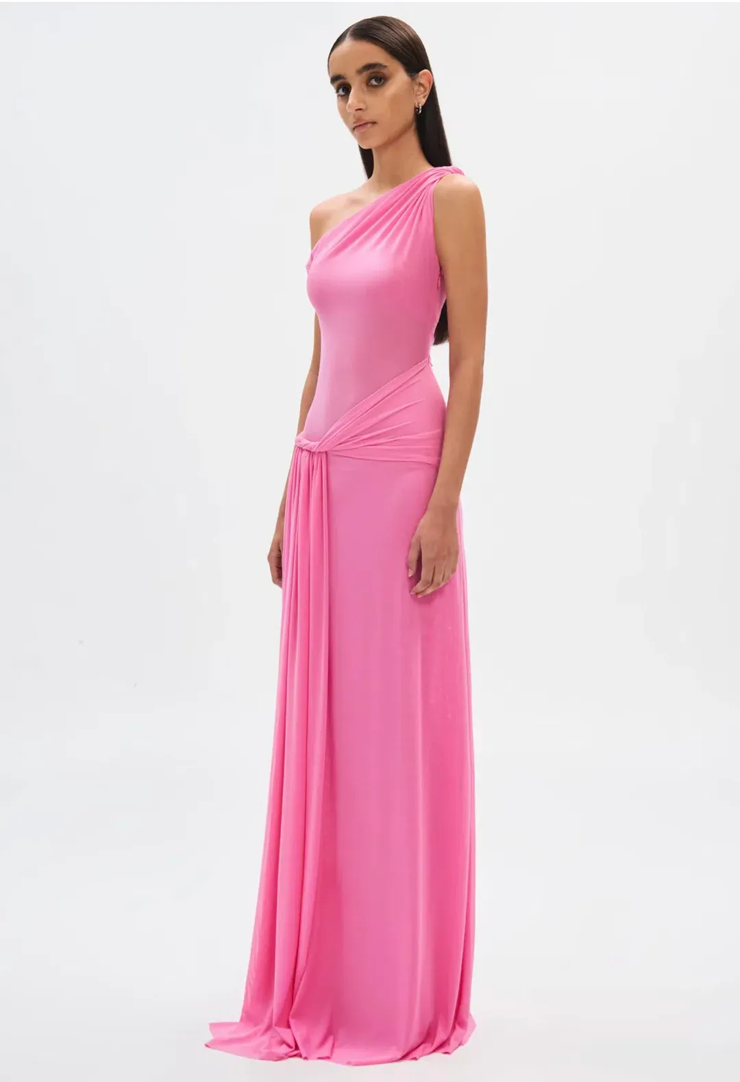 Misha Sisal Maxi Dress Pink Size 10 for rent on The Volte - main image