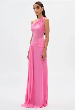 Misha Sisal Maxi Dress Pink Size 10 for rent on The Volte - image 2
