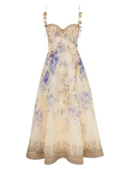 Zimmermann The Dawning Picnic Dress Lilac Floral Size 0/AU 8 for rent on The Volte - image 3