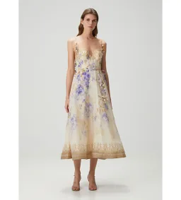 Zimmermann The Dawning Picnic Dress Lilac Floral Size 0/AU 8 for rent on The Volte - image 2