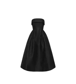 Rebecca Vallance Ester Midi Dress Black Size 12 for rent on The Volte - image 4