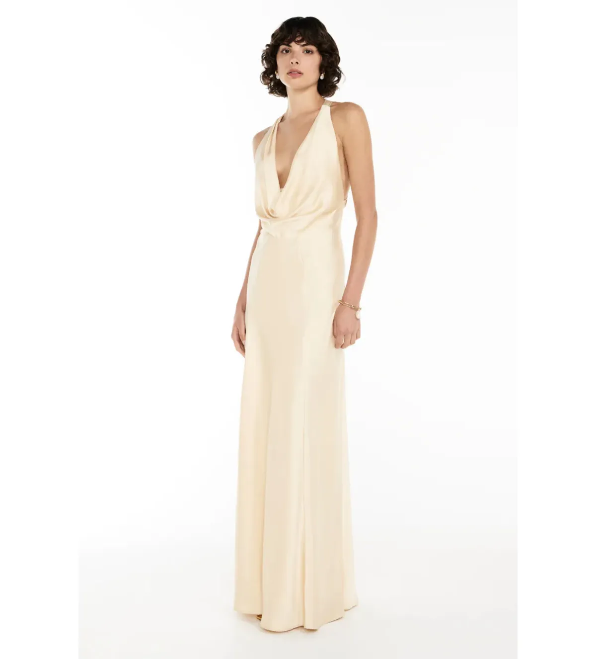 Manning Cartell Charmed Cowl Slip Dress Champagne Size AU 6 - Image 2