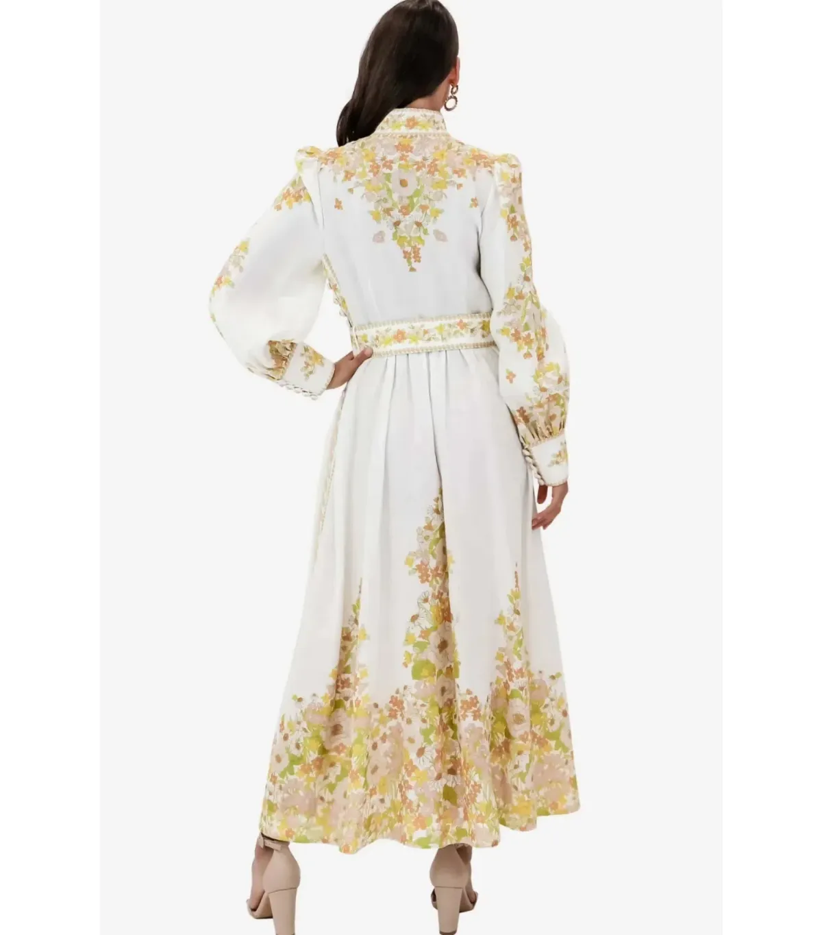 Zimmermann Super Eight Tubular Dress in Pink Meadow Floral Size 1 / AU 8 - Image 2