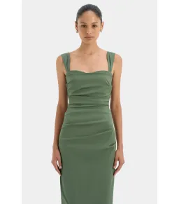 Sir The Label Florent Balconette Gown in Forest Green Size 2 / AU 10 for rent on The Volte - image 4