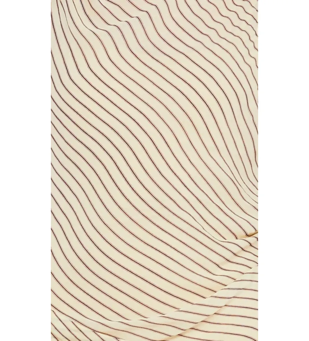 Bec and Bridge Anise Asym Mini Dress in Butter/Plum Stripe Size AU 10 for rent on The Volte - main image