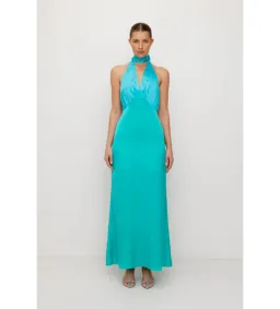 The Wolf Gang Oahu Slip Dress Blue Size AU 8 for rent on The Volte - image 1