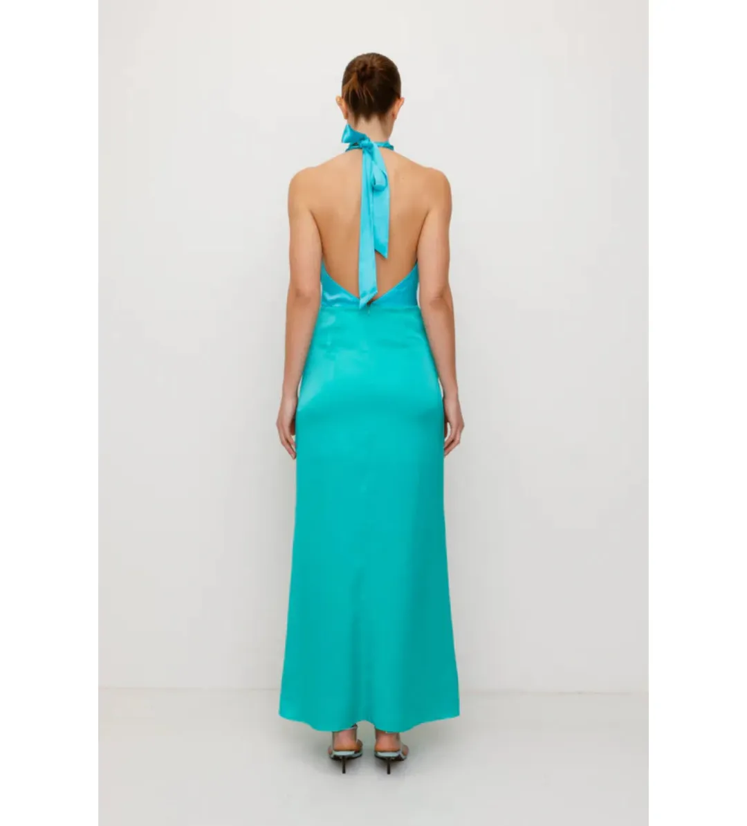 The Wolf Gang Oahu Slip Dress Blue Size AU 8 for rent on The Volte - main image