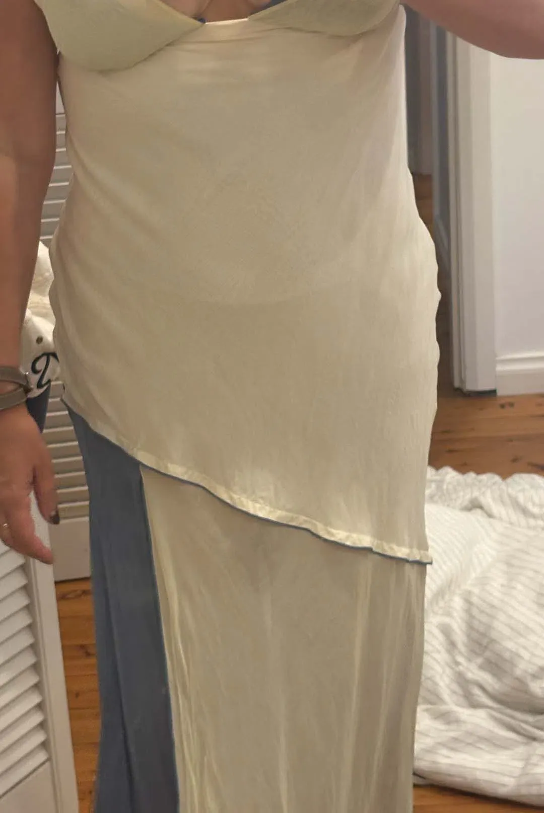 Sir The Label Thames Splice Midi Dress 2 / AU 10 for rent on The Volte - main image