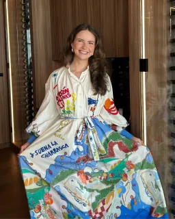 Alemais Nadia Shirt Dress Maxi White Multi Size Small Size 8 for rent on The Volte - image 2