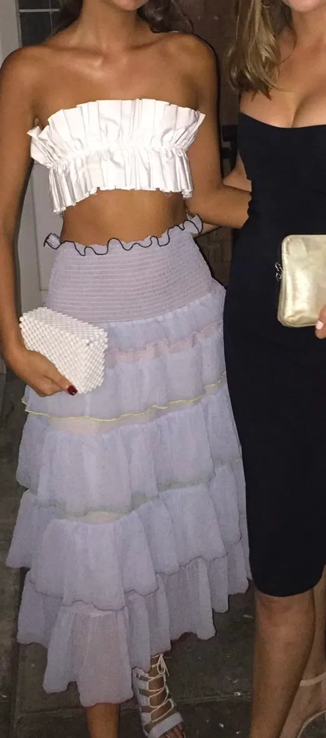 Sandy Liang Choux Choux Skirt Blue Size 8 for rent on The Volte - main image