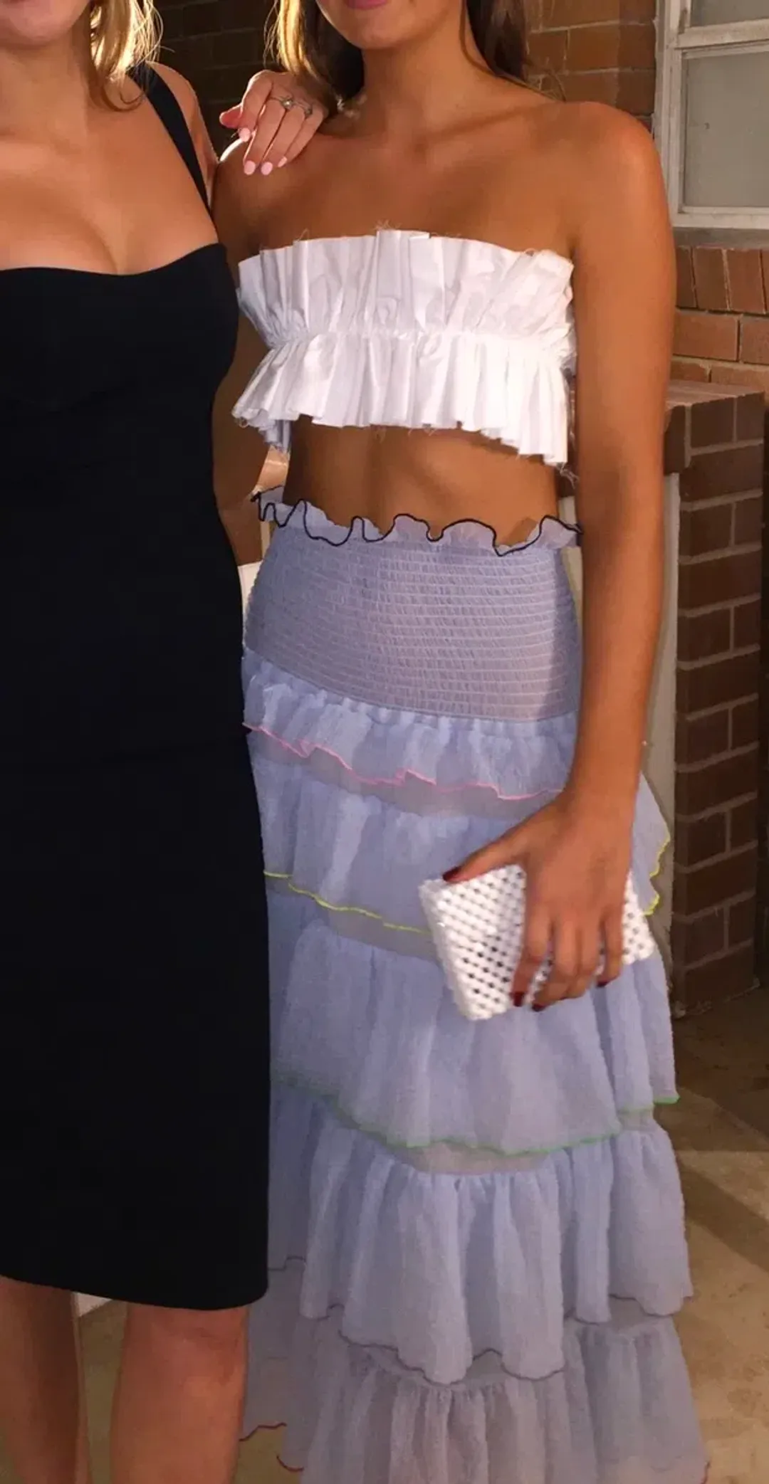 Sandy Liang Choux Choux Skirt Blue Size 8 for rent on The Volte - main image