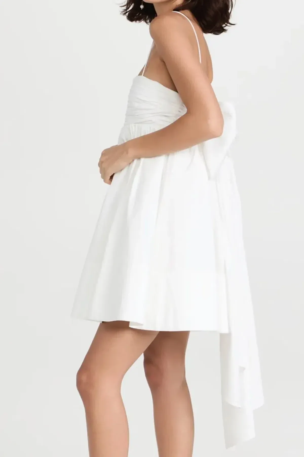 Aje Cantina Bow Back Mini White Size AU 8 - Image 3