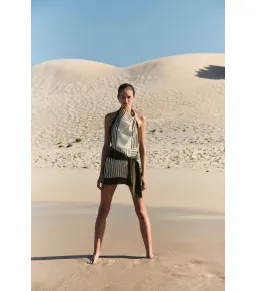 Sir the Label Leilana Mini Dress in Garden Stripe Size AU 8 for rent on The Volte - image 3