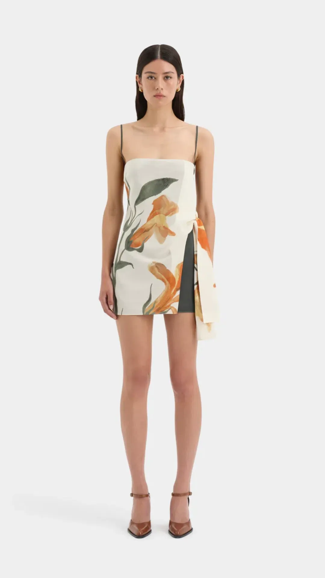 Sir The Label Constance Tie Mini Dress Size 2 / AU 10 for rent on The Volte - main image