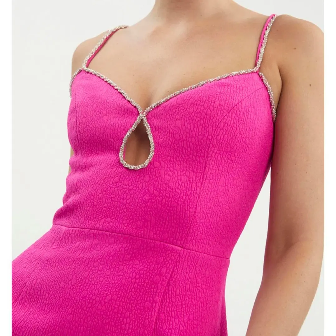 Rebecca Vallance Christina Mini Dress Hot Pink Size AU 12 for rent on The Volte - main image