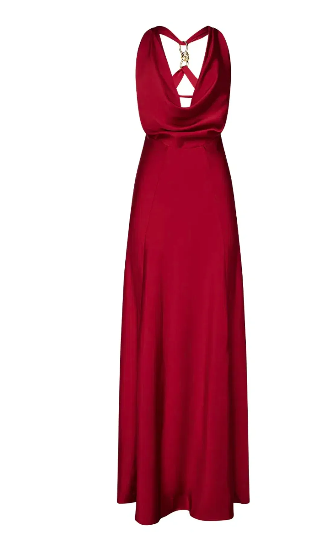 Manning Cartell Charmed Cowl Slip Maxi Dress in Ruby Red Size AU 4 for rent on The Volte - main image