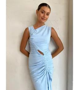 Tojha Lita Dress Powder Blue Size L / AU 12 for rent on The Volte - image 3