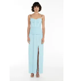 Manning Cartell Double Time Pleat Dress Acqua Spritz Size 8 for rent on The Volte - image 3