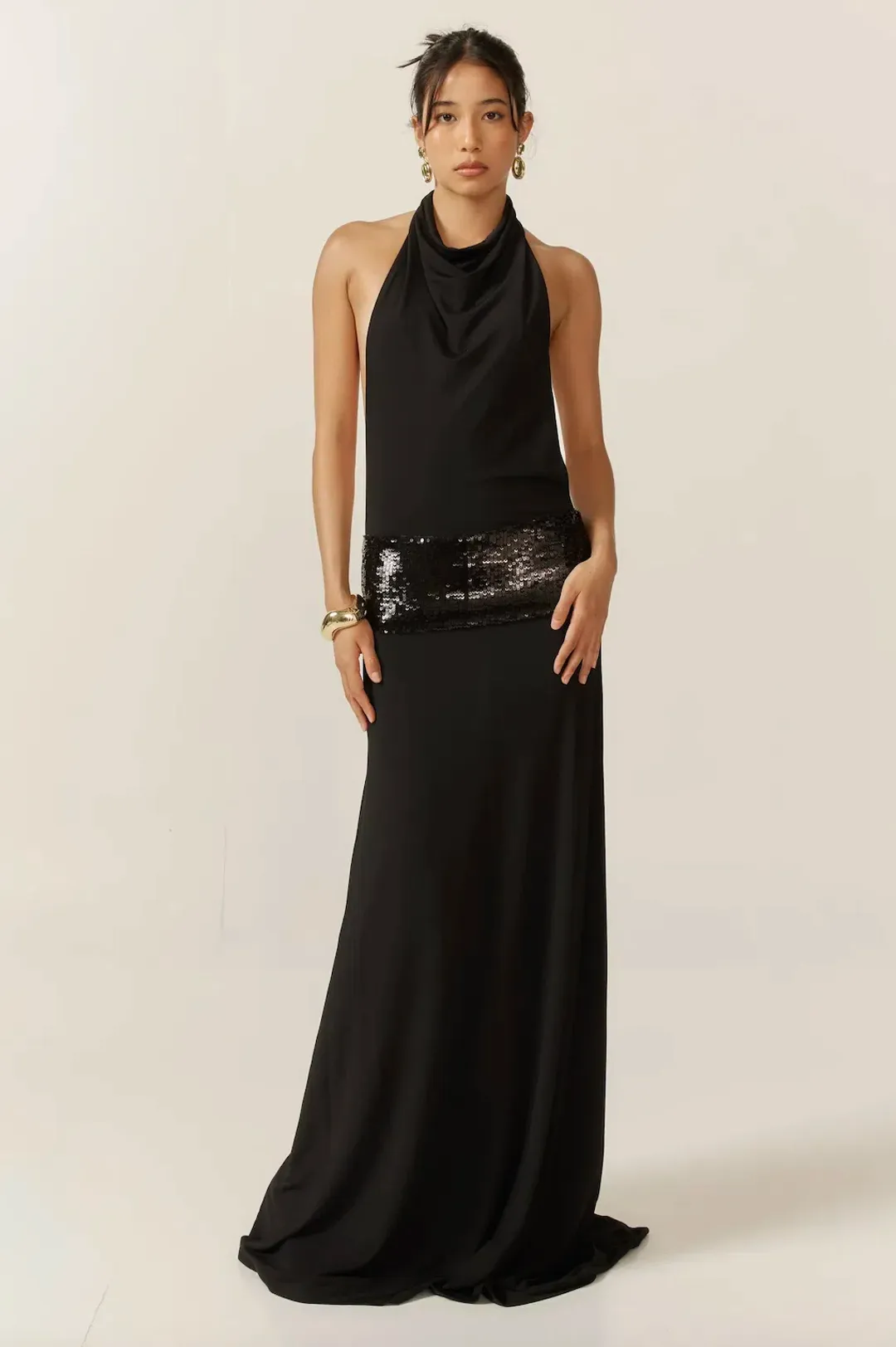 Ance Gria Adele Gown Black Size S / AU 8 for rent on The Volte - main image