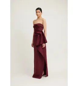 Tojha November Dress in Merlot Size AU 8 for rent on The Volte - image 2