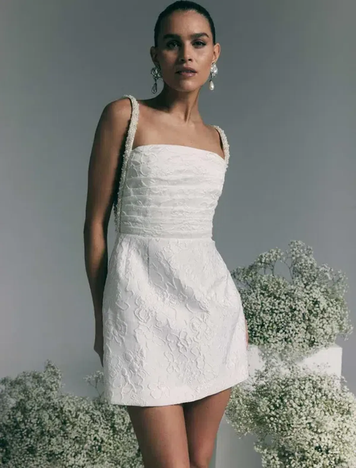 Rebecca Vallance The Esther Strap Mini White Size AU 10 for rent on The Volte - main image