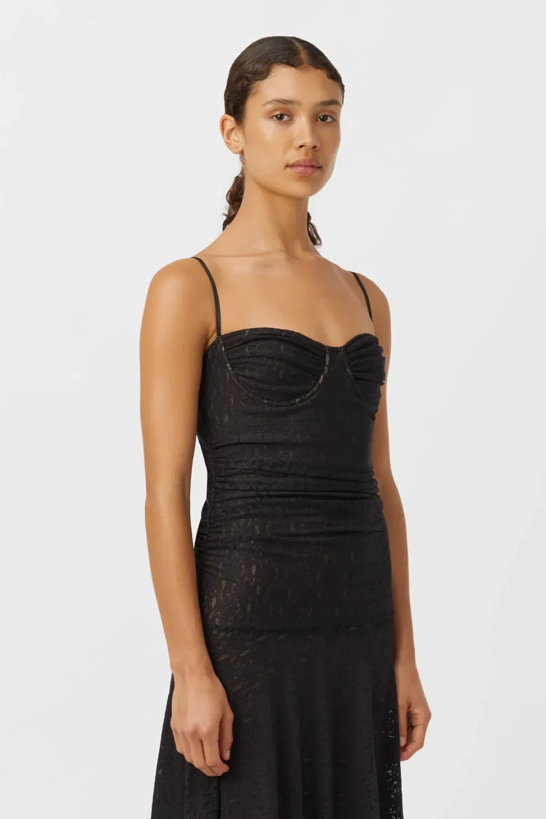 Camilla & Marc Camille Lace Maxi Dress Black Size 8 for rent on The Volte - main image
