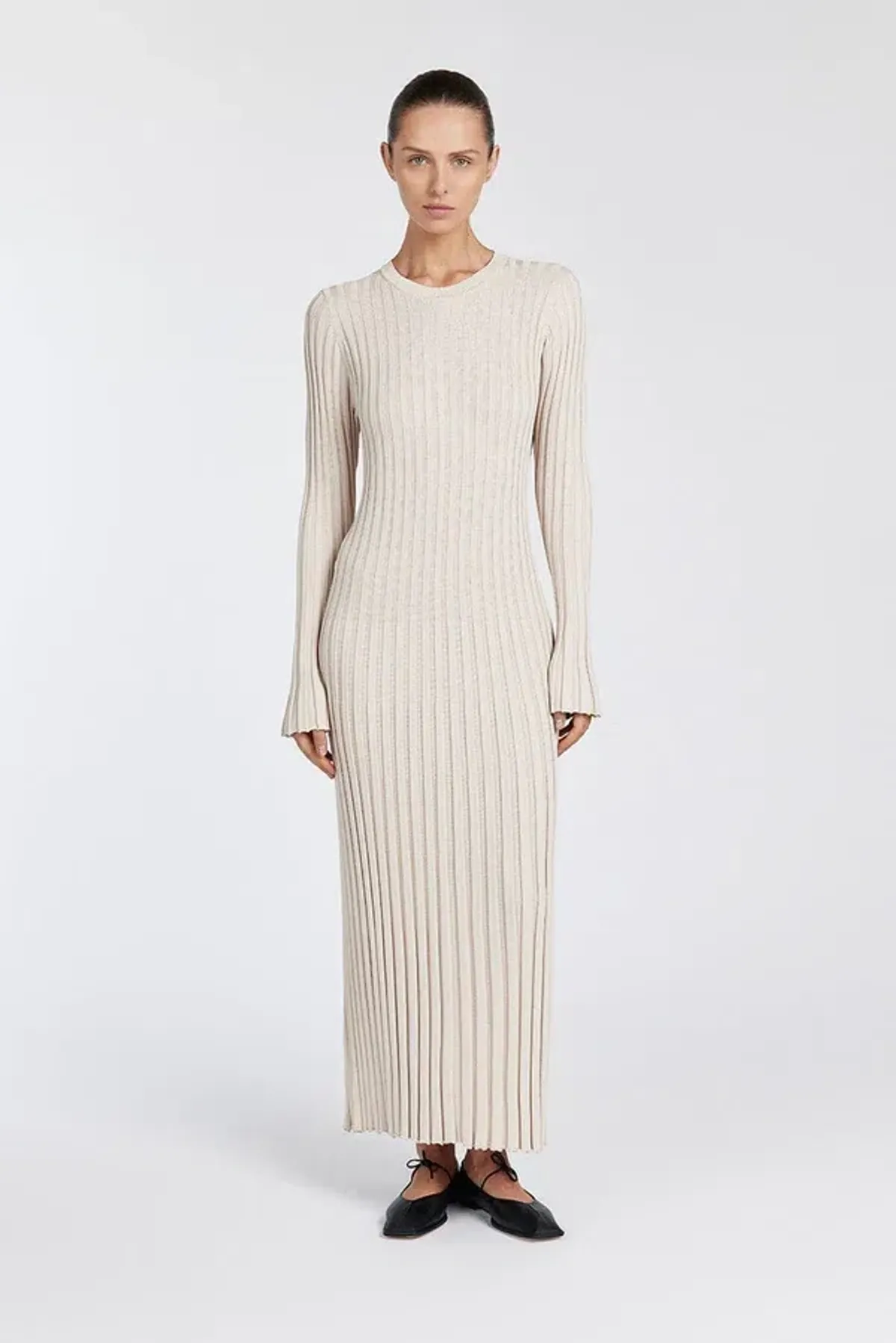 Ada Srone Long Sleeve Midi Dress Size 10 - Image 1