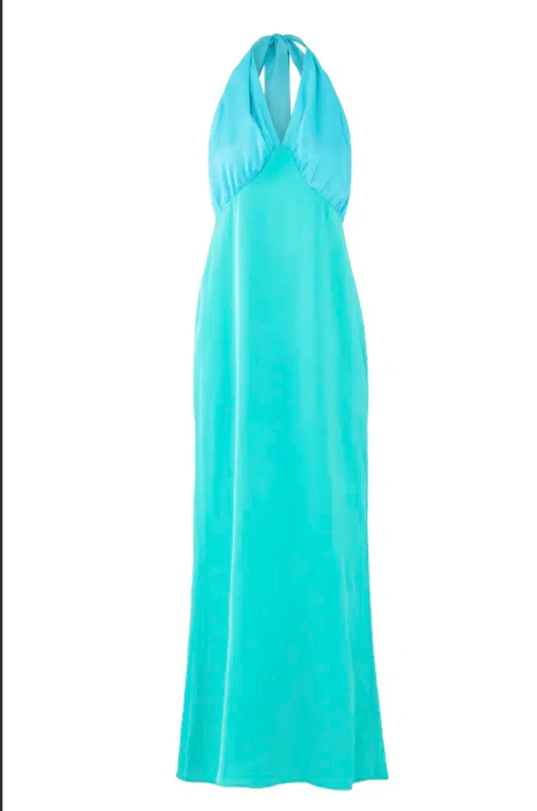 The Wolf Gang Oahu Slip Maxi Dress Aquamarine Size L/AU 12 for rent on The Volte - main image